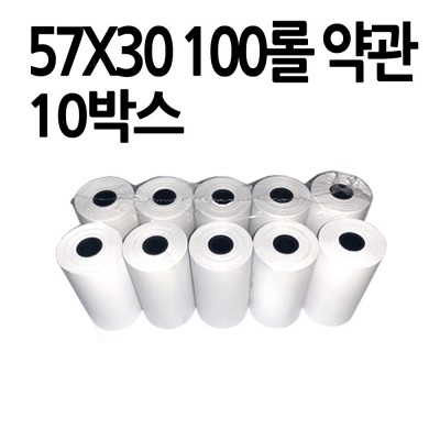유니온몰,감열지 57*30 [100롤] [약관] 10BOX